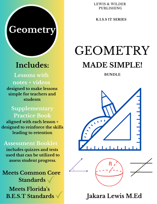KISS IT Series: Geometry Curriculum Bundle