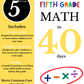 Math in 40 Days: Fifth Grade Edition