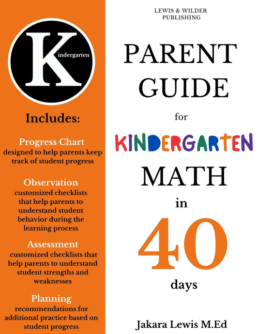 (PRE-ORDER: Will ship May 27th - May 29th) Math in 40 Days: Kindergarten Edition