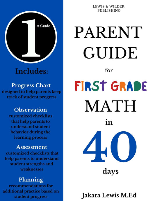 (PRE-ORDER: Will ship May 27th - May 29th) Math in 40 Days: First Grade Edition