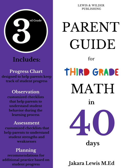 (PRE-ORDER: Will ship May 27th - May 29th) Math in 40 Days: Third Grade Edition