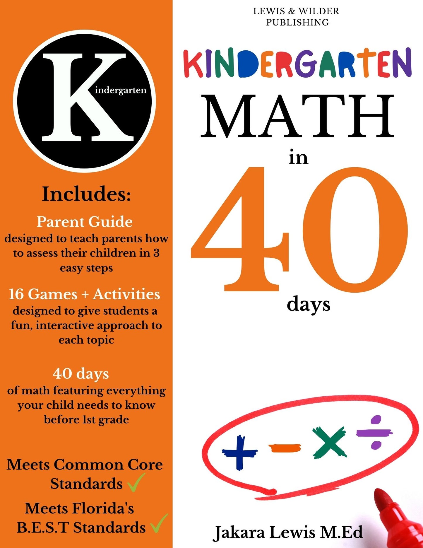 Math in 40 Days: Kindergarten Edition