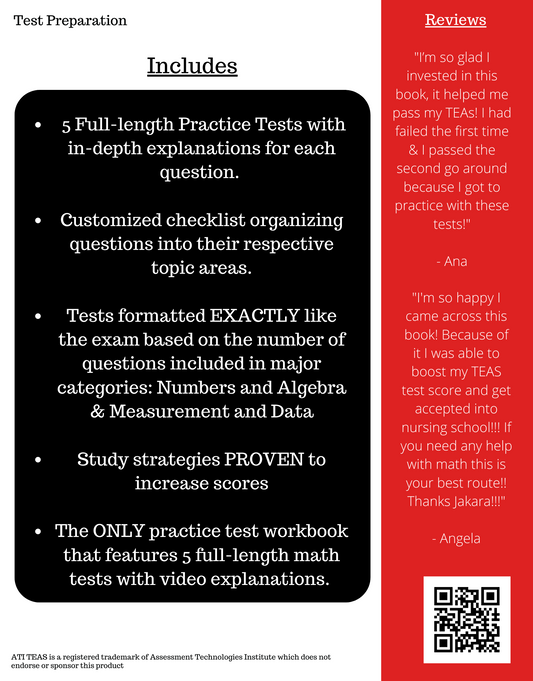 K.I.S.S. IT SERIES: TEAS 7 MATH PRACTICE TEST EDITION (E-BOOK)